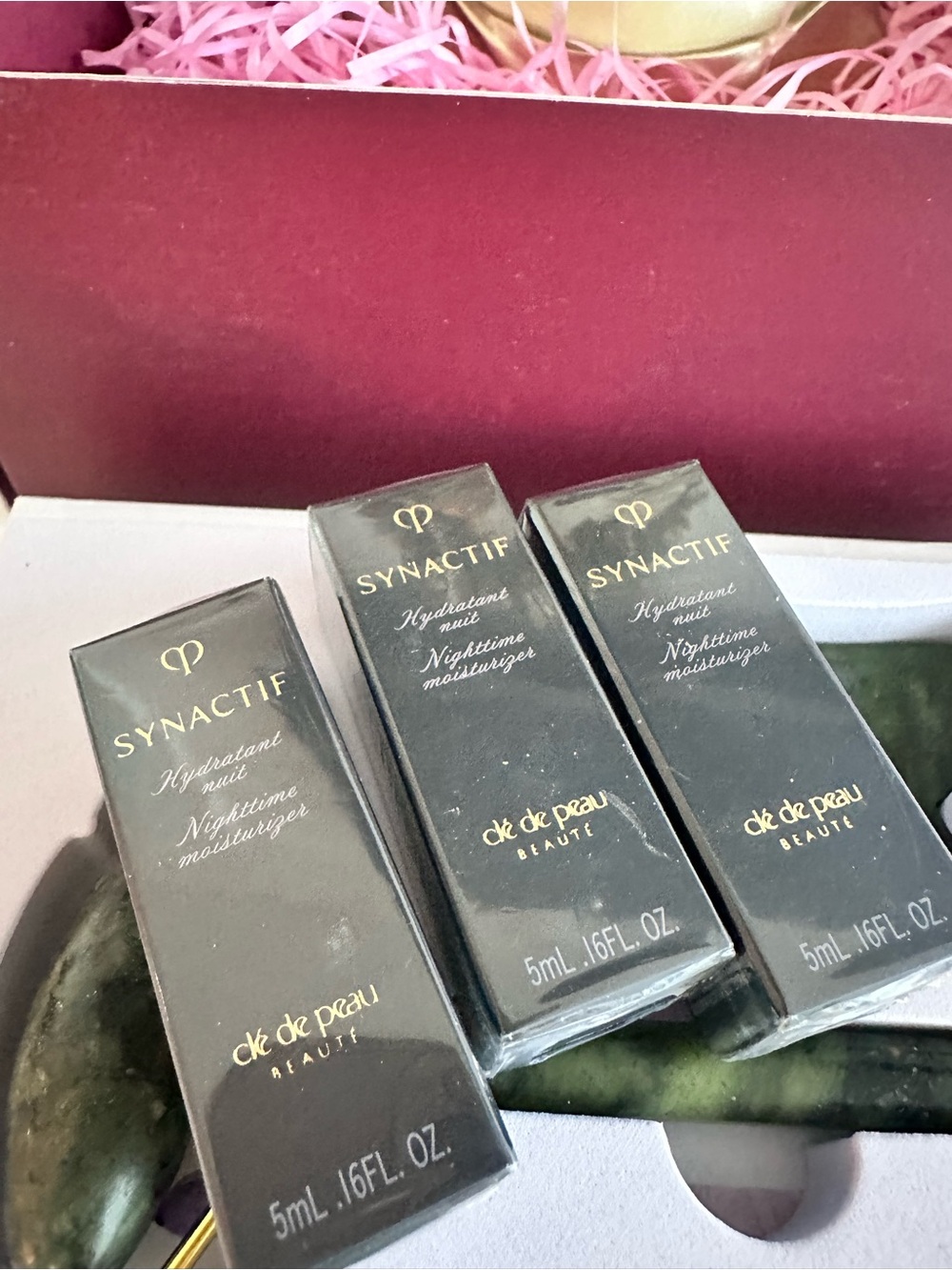 Clea de Peau nighttime moisturizer— x 3 luxury skin care samples - SYNACTIF